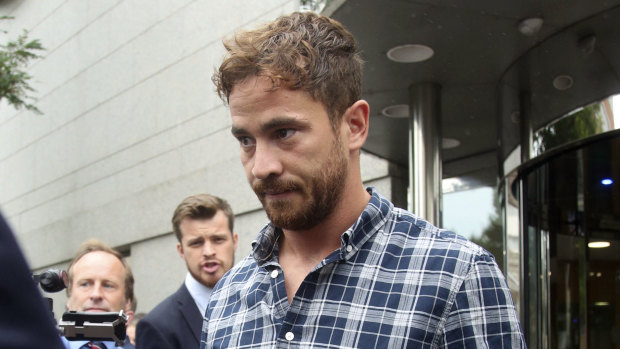 Hope: Danny Cipriani leaves Jersey Magistrates' Court last month.