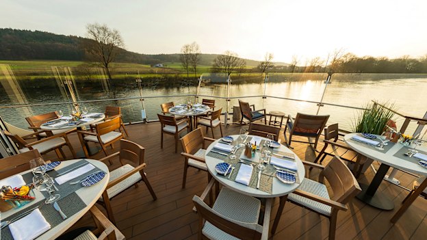 The Aquavit Terrace on the Viking’s Longship.