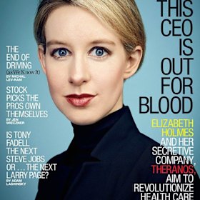 Elizabeth Holmes featured on the cover of ‘Fortune’ magazine in 2014.