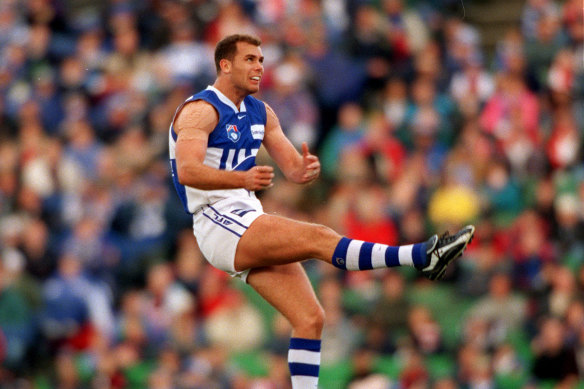 The king: Wayne Carey heads Jake Niall's list of the 20 best players since 1987.