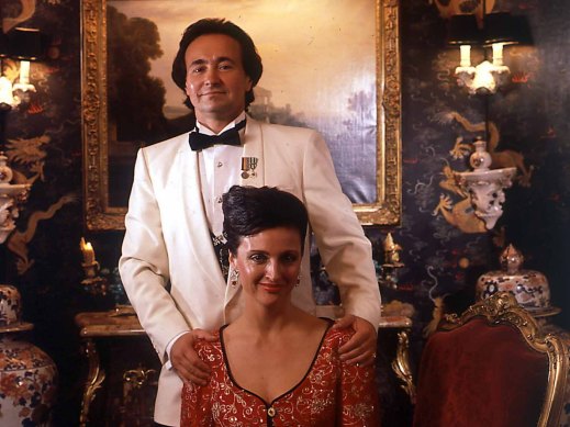 Lorenzo Montesini and Primrose Dunlop before their ill-fated Venice wedding.
