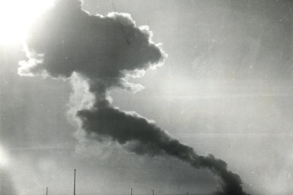 The first atomic bomb detonated on the Australian mainland.