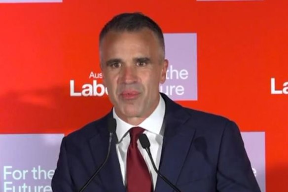 SA Premier Peter Malinauskas after his win in South Australia.