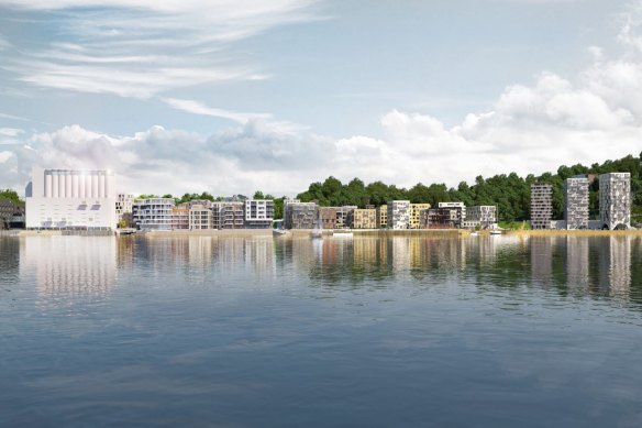 Artist’s impression of the finished complex.