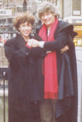 With future wife Kathy Lette at London’s “Alan Jones Memorial Toilet” in 1988.