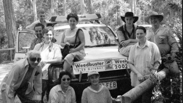 John Sinclair (far right) with the Fraser Island Defenders Organisation in 2002