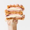 The HCT – ham and cheese toastie – at Hector’s.