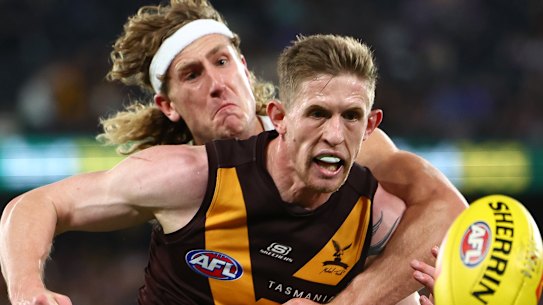 Veteran Sam Frost has had an impressive season for the Hawks.