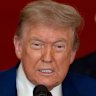 US President Donald Trump during an address following the US bombing of three sites in Iran.