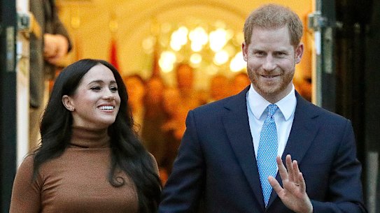 Britain's Prince Harry and Meghan, Duchess of Sussex. 