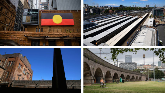 Museum of Sydney, Central Station, White Bay Power Station, Wentworth Park
