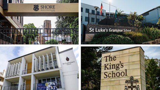 Clockwise: Shore, St Luke’s, St Catherine’s and King’s School.