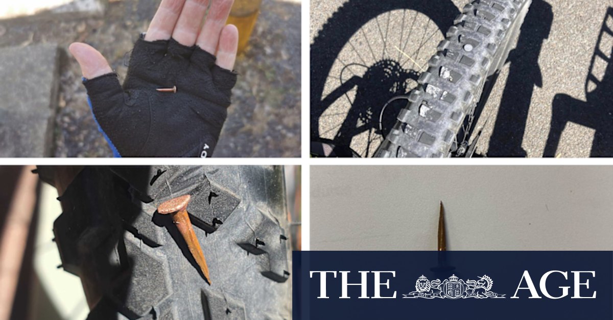 Bike tyres punctured by tacks and nails on new path - Vimarsana News