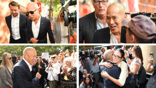 Dr Charlie Teo arrives at the hearing