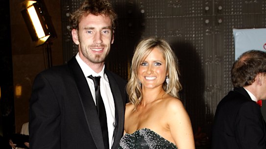 Shane and Katherine Tuck at the Brownlow in 2009.