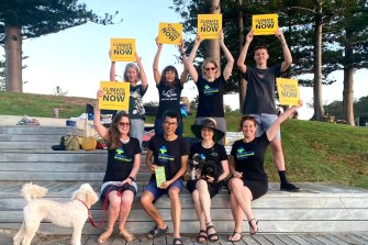 Doctors for the Environment campaigners in Cottesloe, in the heart of the Curtin electorate.