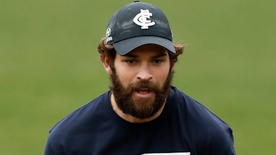 Levi Casboult trains on Tuesday.