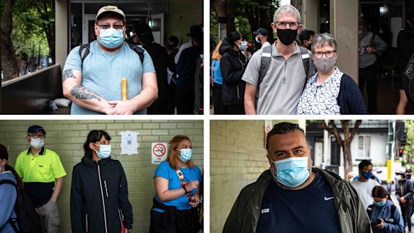 Clockwise from top-left: Alex Bloch, Eunice and Trevor Peacock, Daniel Lakic, Erika Nanadiego, Kristina Almer and Takkim William Lee.
