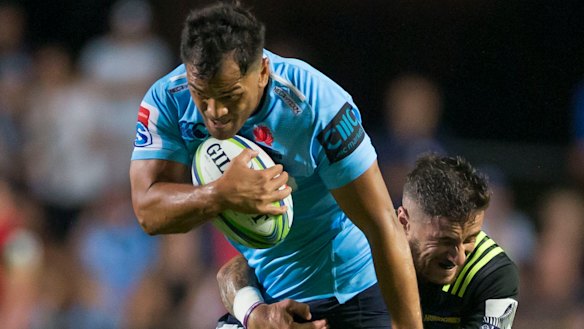 Strong carries: Karmichael Hunt impressed on debut for NSW after two years in the wilderness. 