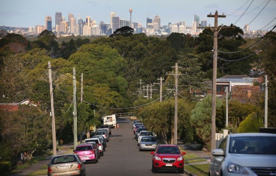 West Ryde and its view across to the city.