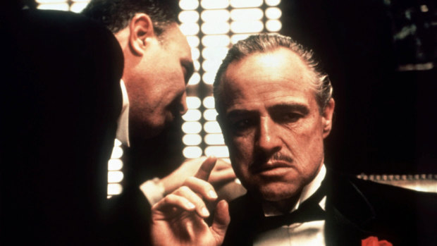 Marlon Brando as Don Vito Corleone in The Godfather for which Littlefeather declined his best actor award at the Oscars.