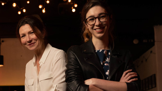 Actor Anita Hegh (left) and director Carissa Licciardello are opening the first mainstage post-lockdown play in Sydney, A Room of One's Own.