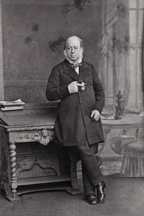 John Gould photographed in the 1860s.