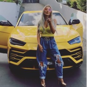 The infamous yellow Lamborghini and its owner, Nisserine Nassif, went viral in 2019.