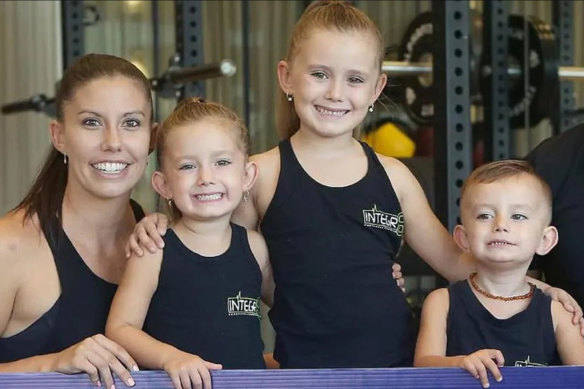 Hannah Clarke and her children. She told a friend: "I’m too young for this shit. I’ve got my life ahead of me with the kids."