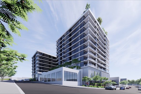 The development will cover a huge footprint fronting onto Cartwright Street and Lutwyche Road.