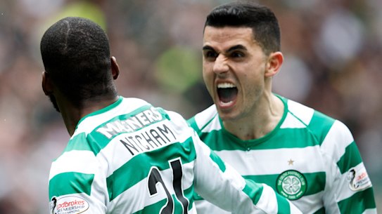 Wanted man: Tom Rogic is a transfer target of Southampton and Leicester.