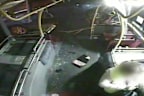 Dramatic new vision has emerged of the moment an airborne car speared the side of a bus in Brisbane last week.