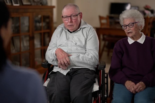 Gary and his 90-year-old mum Jean.