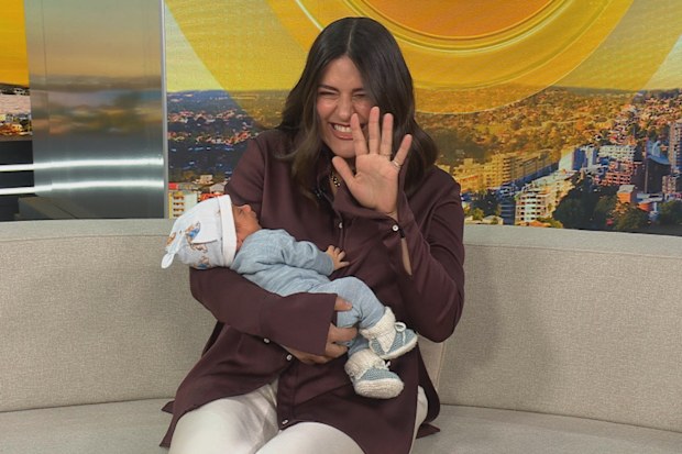 Sarah Abo introduces son Sonny on Today