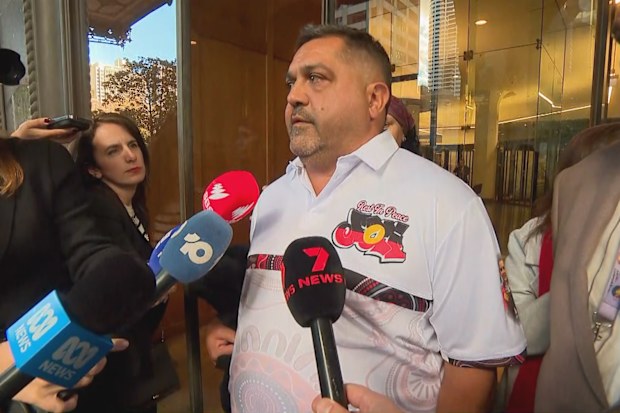 Jai Wright's father, Lachlan Wright, speaking outside of court.