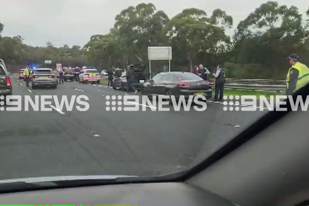 The two teenagers allegedly inside the vehicle have been arrested.