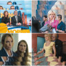 Clockwise from top left: Morning Wars; Nicole Kidman in Bombshell; The Loudest Voice; Toni Collette in Unbelievable.