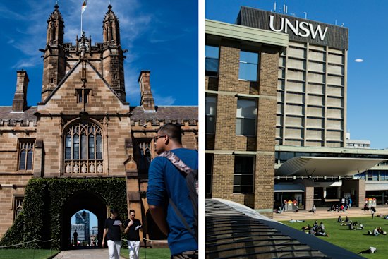 Two NSW universities, the University of Sydney and UNSW, are in the top 20 in the QS rankings.
