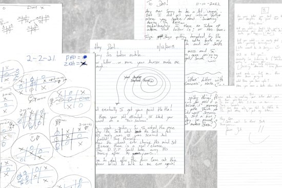 Each letter had to get past prison authorities, who would stamp it with a single word in red ink: Vetted.