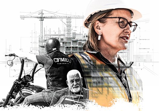 Mick Gatto and Victorian Premier Jacinta Allan.  