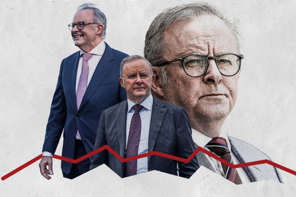 Voters liked Anthony Albanese’s humble image as the boy from public housing. They see him differently now.