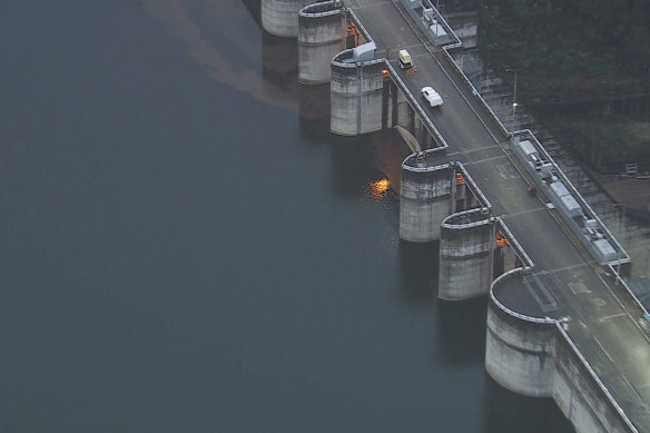 The Warragamba Dam is at 100 per cent capacity.