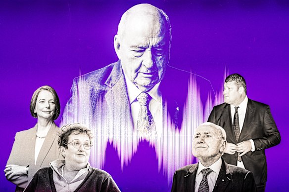 Once Alan Jones was pals with powerful people like James Packer and John Howard and prepared to use his position against those who displeased him like Julia Gillard and Amanda Vanstone. Now he sits alone in court, but for his lawyers.