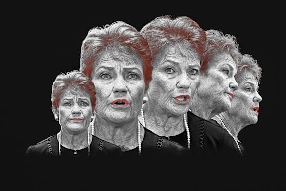 On the rise … One Nation leader Pauline Hanson.