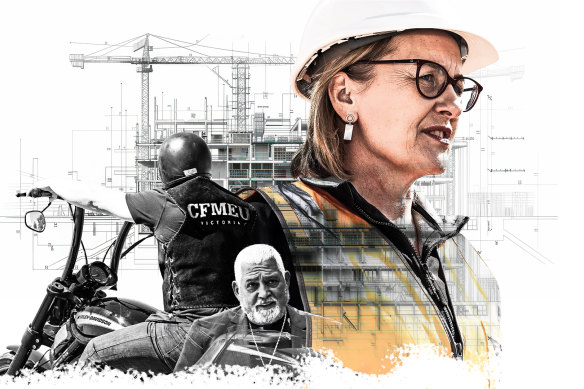 Mick Gatto and Victorian Premier Jacinta Allan.  