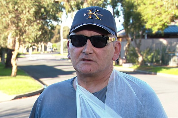 Grabsch has been left with a suspected broken collarbone from the incident.