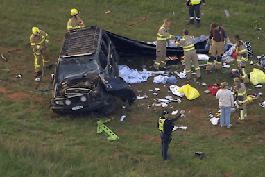 Six children were injured in the crash.