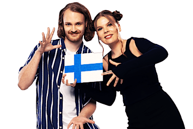 Oskari and Aura are a team on LEGO Masters Grand Masters of the Galaxy Season 7.