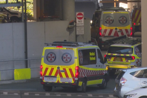 Paramedics took two children and a woman to hospital.