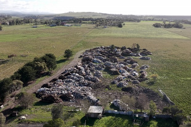 Jacob found mountains of industrial waste and a clean-up bill he fears could reach $2 million.